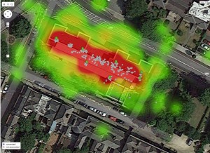 Heatmap at 11 today